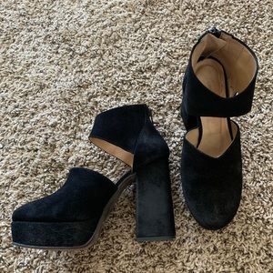 Free People Suede Platform Heel